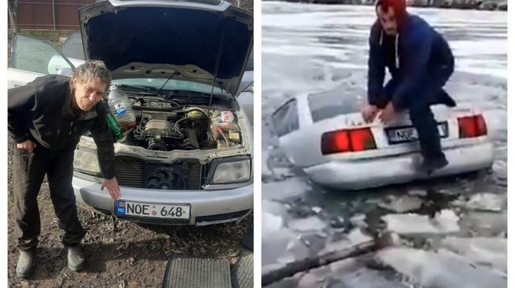 Submarinul nu se vinde! Ce spune șoferul care și-a înecat mașina în iaz de Bobotează după anunțul despre vânzarea ei.