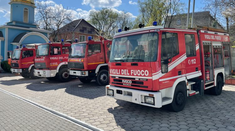 Italia a donat Inspectoratului General pentru Situații de Urgență 4 autospeciale moderne