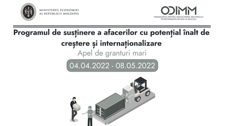 Concurs de granturi mari pentru companiile din Republica Moldova orientate spre export