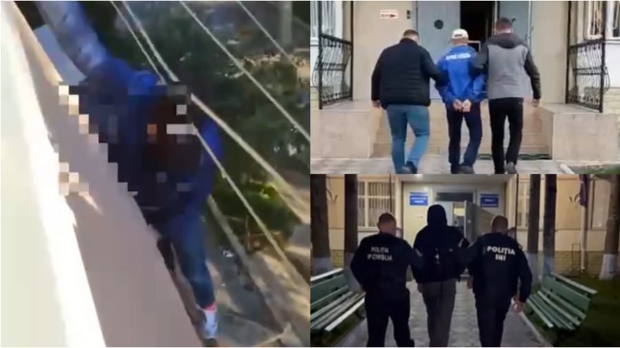 VIDEO Trei bărbați au lăsat câteva bătrâne fără zeci de mii de lei. Unul dintre suspecți a fugit prin balcon