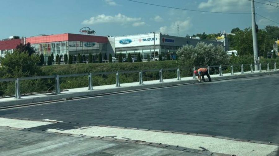 Reparația podului Mihai Viteazul din capitală, pe ultima sută de metri