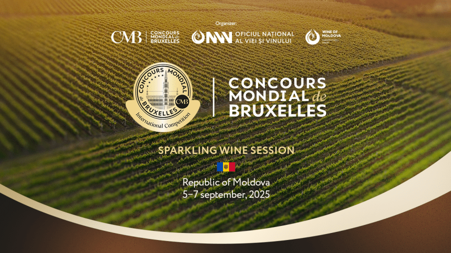 Moldova devine epicentrul mondial al vinurilor spumante. Timp de trei zile, Chișinăul găzduiește în premieră „Concours Mondial de Bruxelles”