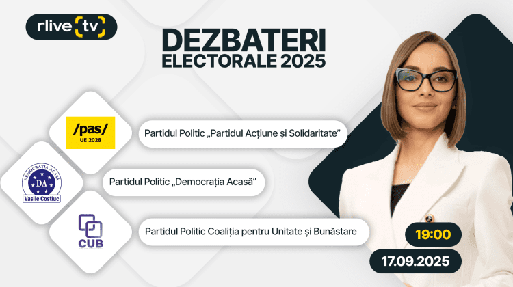 RLIVE TV dă startul dezbaterilor electorale în limba română. Prima ediție, în această seară