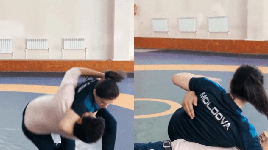 VIDEO Performanță pe saltea între Anastasia Nichita și Radu Marian: Politicianul a recunoscut că îi place fotbalul