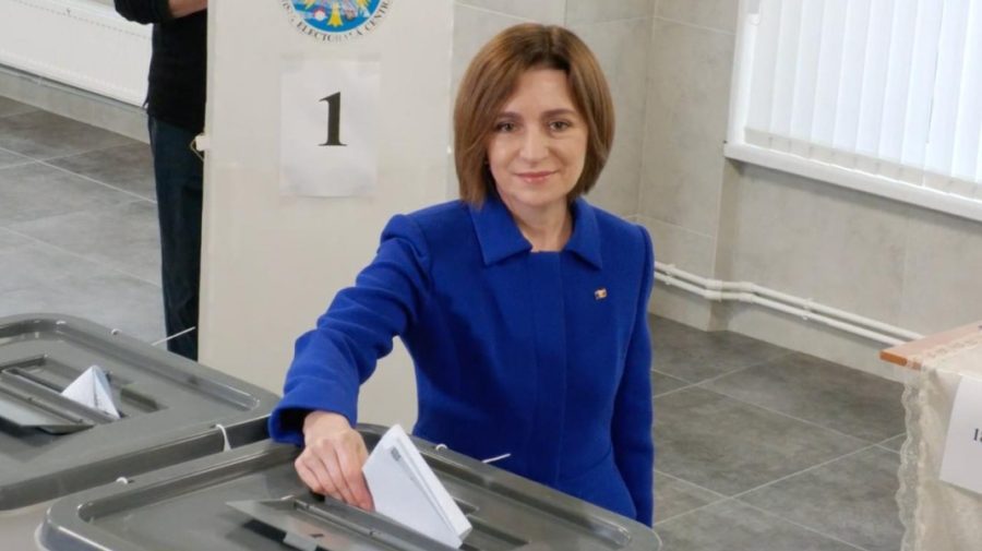 Maia Sandu, după închiderea secțiilor de vot: „Mulțumesc moldovenilor de acasă și din diasporă pentru participare”