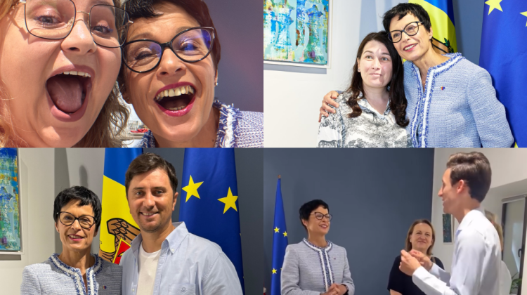 VIDEO Emilian Crețu a dat tonul? Marta Kos s-a întâlnit cu influenceri moldoveni de la care a primit cadouri