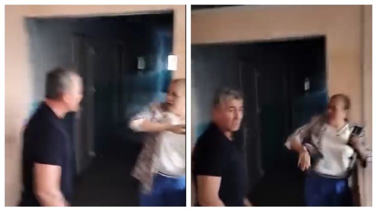 VIDEO Primarul din Sadîc, Ilie Porumbescu, surprins lovind o femeie