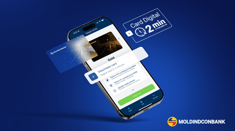 Deschide digital cardul în aplicația MICB Mobile Banking — rapid, comod și 100% online