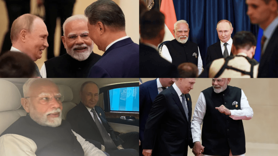 Lumea vorbește despre dragostea mare dintre Vladimir Putin și premierul indian ajunși de mână la summitul din China