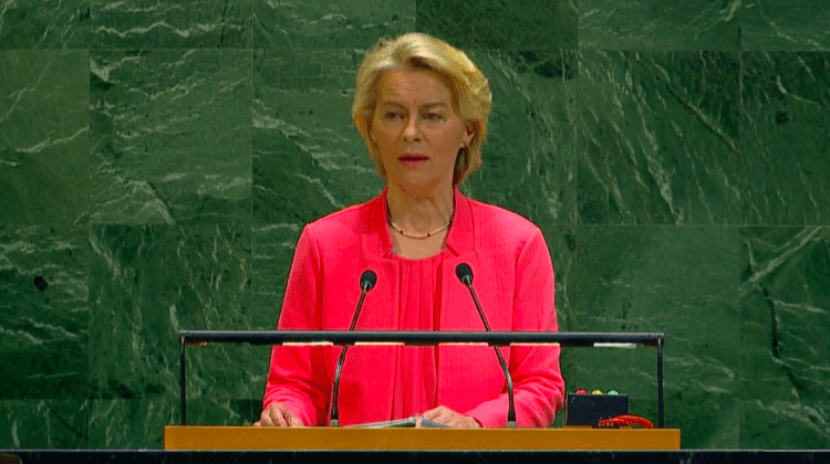 Ursula von der Leyen, la Adunarea Generală a ONU: UE va crea un instrument destinat reconstrucției Fâșiei Gazei