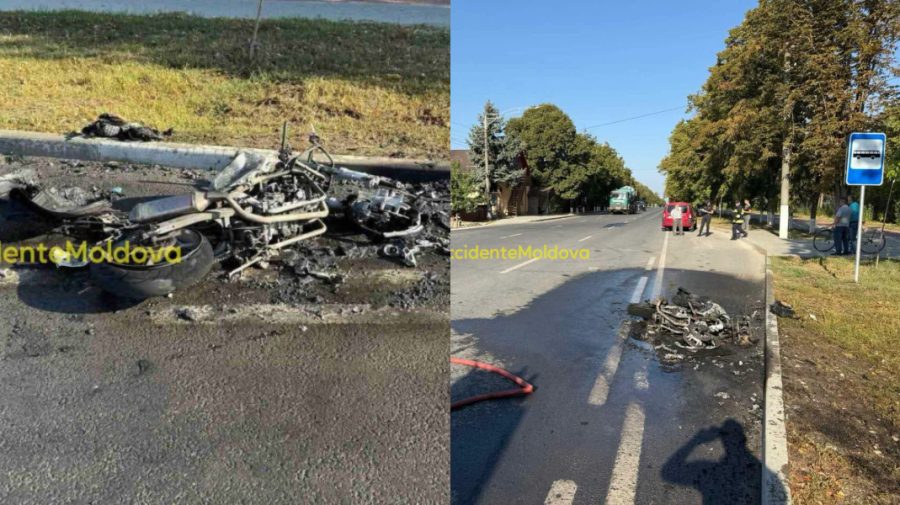 Doi soți din Sîngerei au ajuns la spital, după un accident cu motocicleta