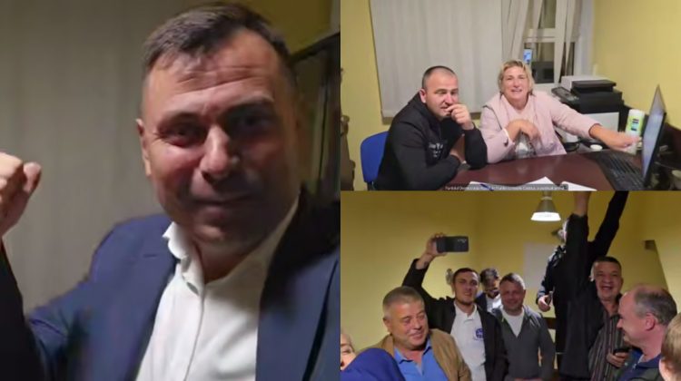 Veselie mare la sediul „Democrația Acasă” după afișarea rezultatelor finale. Costiuc: „Băieți, am reușit”