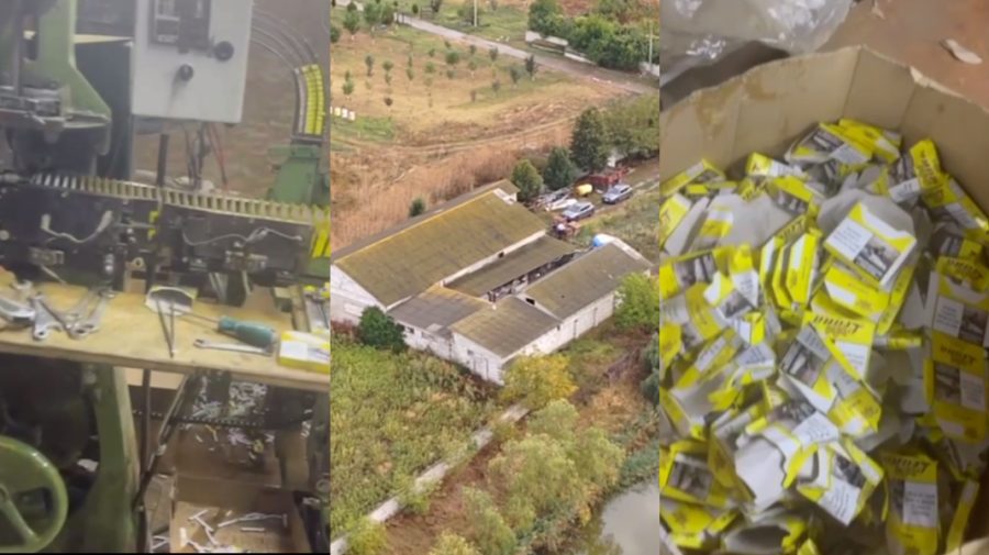 Țigări fabricate pe ascuns. Autoritățile au dat peste o uzină lângă frontiera Leușeni