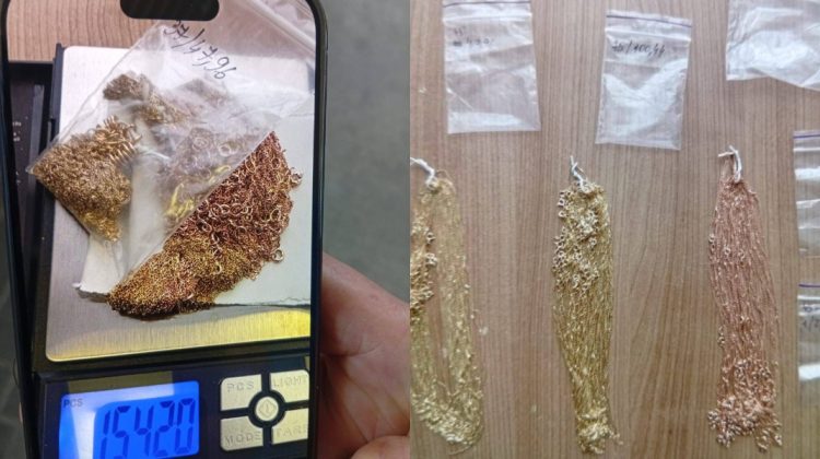 Aur sau fake? Ucraineancă, prinsă cu bijuterii nedeclarate la vamă