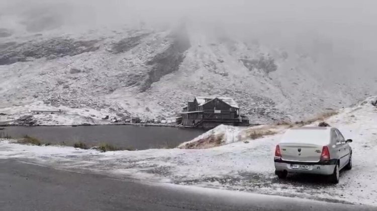 Prima zăpadă din acest sezon a acoperit Transfăgărășanul