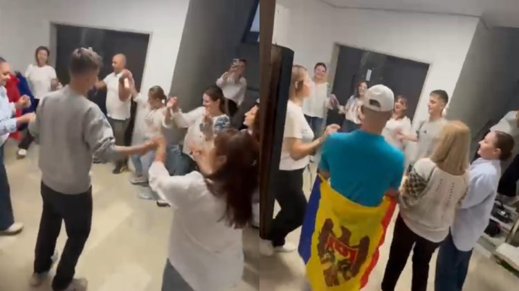 VIDEO Dans și voie bună la o secție de vot din Grecia. Moldovenii au încins o horă frumoasă