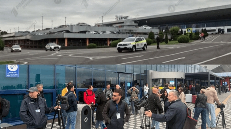 Avionul cu care este escortat Vlad Plahotniuc la Chișinău aterizează în scurt timp. Echipa RLIVE transmite în direct