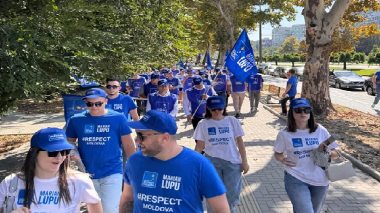 Partidul „Mișcarea Respect Moldova” a organizat marș electoral în Chișinău