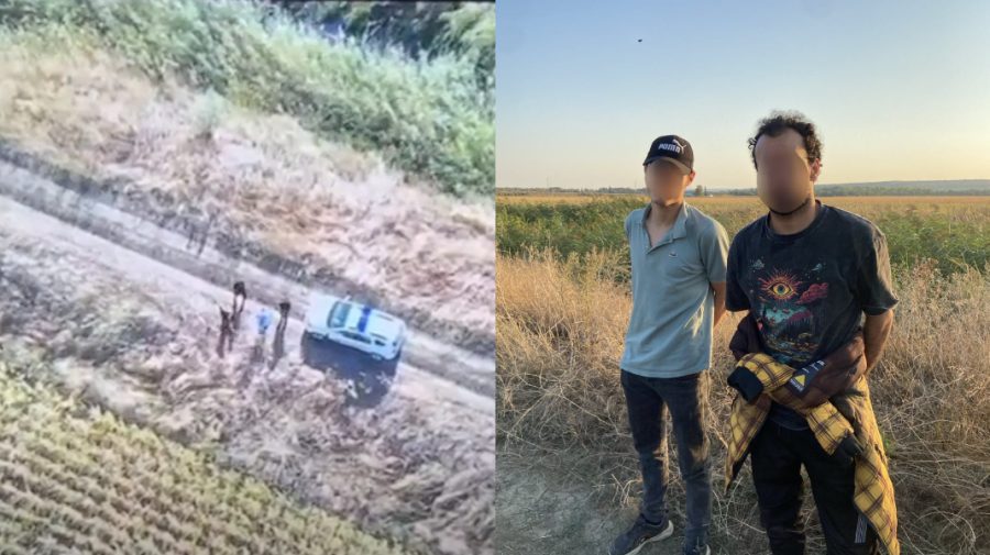 VIDEO Au văzut polițiștii de frontieră și au rupt-o la fugă în lanul cu porumb. Doi bărbați, reținuți