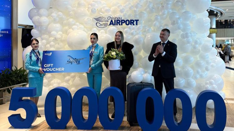 Trafic record pe Aeroportul Internațional „Eugen Doga” Chișinău: Cinci milioane de pasageri deserviți