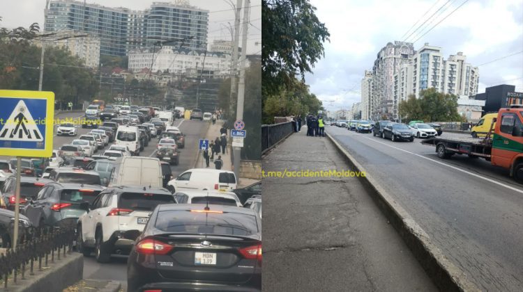 Accident cu trei vehicule pe bulevardul Renașterii, în apropiere de Circ