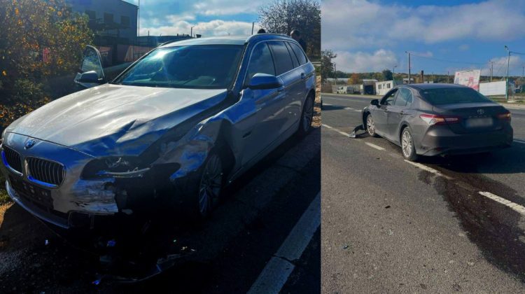 Nu a cedat trecerea și a lovit un BMW: accident în apropiere de Sociteni