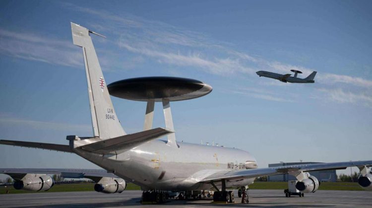 Alertă de dronă spion la baza NATO unde sunt avioanele care apără Flancul Estic