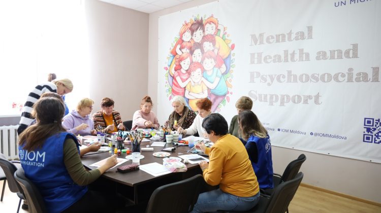 Atelier interactiv despre sănătatea mintală, desfășurat de OIM la Bălți
