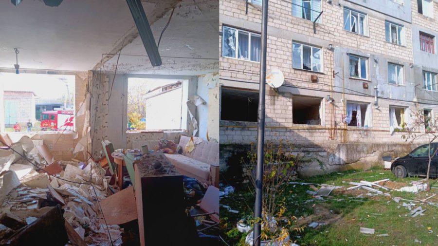 Explozie într-un bloc din Florești: Două persoane, printre care o minoră, au fost rănite