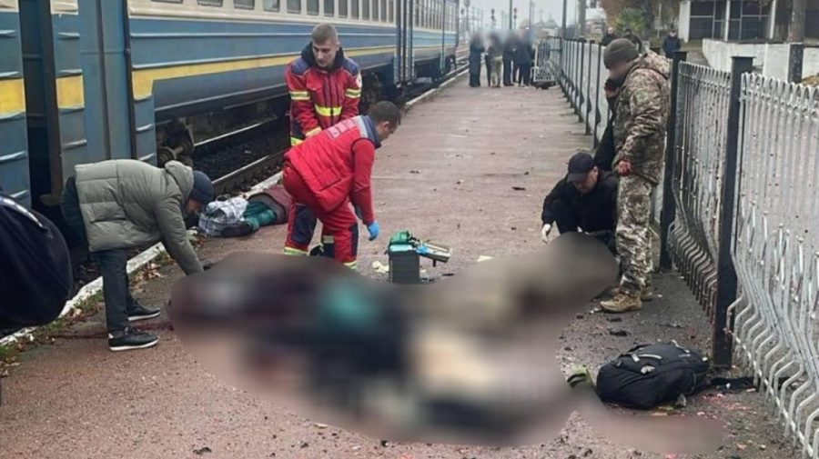 Explozie la o gară din Ucraina: Patru morți, inclusiv autorul deflagrației