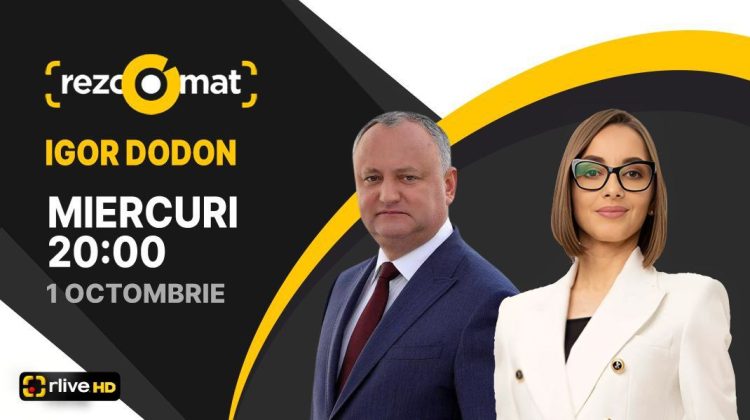 Liderul Blocului Patriotic, Igor Dodon, invitat la Rezoomat! Nu pierdeți ediția de la ora 20.00!