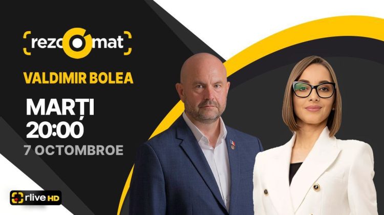 Vicepreședintele PAS, Vladimir Bolea, este invitatul emisiunii Rezoomat!