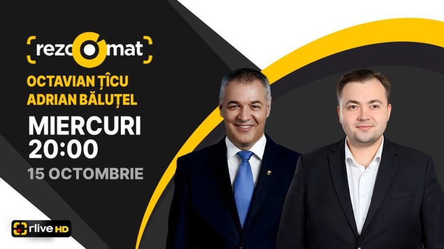 Actualitatea politică, în dezbateri! Adrian Băluțel și Octavian Țîcu, invitații emisiunii Rezoomat!