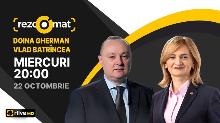 Actualitatea politică, în dezbateri! Doina Gherman și Vlad Batrîncea, invitați la Rezoomat