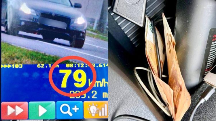 A încercat să rezolve totul cu 200 de euro, după ce a fost oprit pentru viteză și prins cu acte false