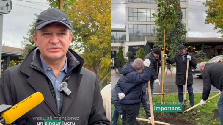Ion Ceban dă startul campaniei de plantare a arborilor în Chișinău