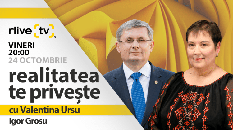 Igor Grosu, preşedintele Parlamentului, invitat la emisiunea „Realitatea te privește”