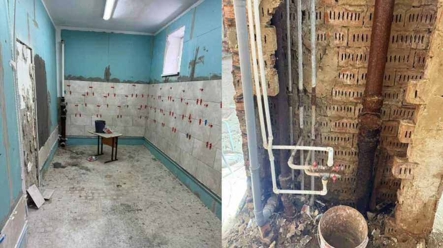 Cantină modernă și blocuri sanitare noi la „Antonin Ursu”. Lucrări în plină desfășurare