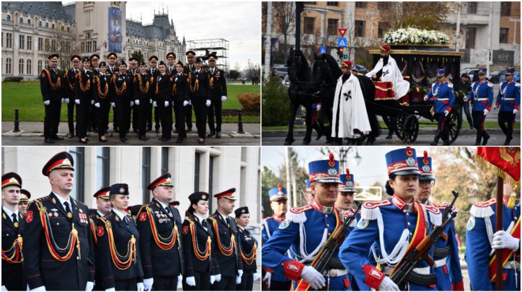 VIDEO Carabinierii din Republica Moldova, la ceremonia de reînhumare a domnitorului Grigore Alexandru Ghica la Iași