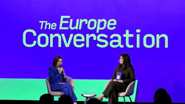 VIDEO Președinta Maia Sandu, la Summitul Euronews: Dacă nu vom adera la UE în 3 ani, este un risc pentru Moldova