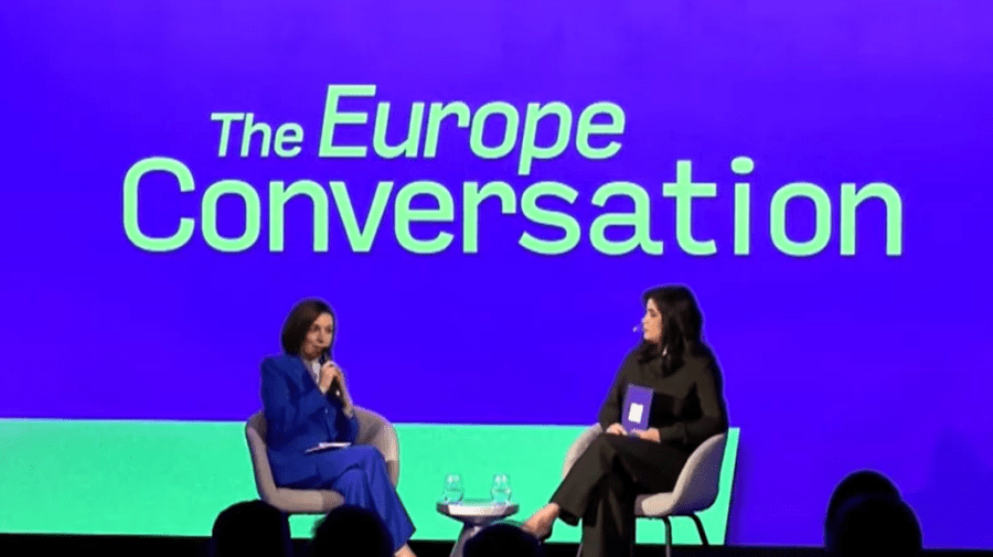 VIDEO Președinta Maia Sandu, la Summitul Euronews: Dacă nu vom adera la UE în 3 ani, este un risc pentru Moldova