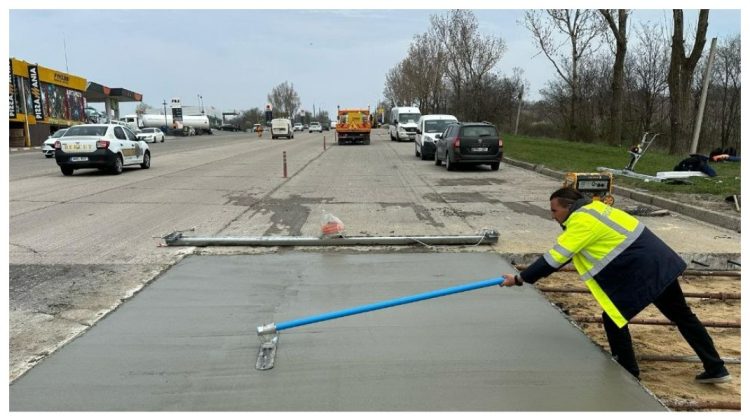 VIDEO Modernizări pe șos. Hîncești: carosabil nou și borduri schimbate