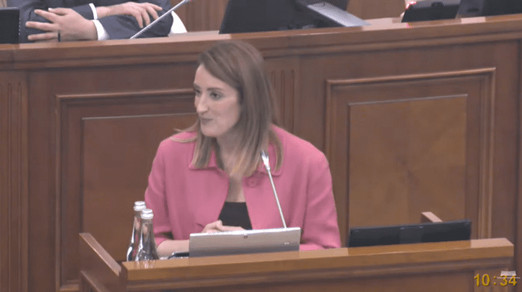 VIDEO Roberta Metsola a anunțat inaugurarea oficială a Biroului Parlamentului UE la Chișinău