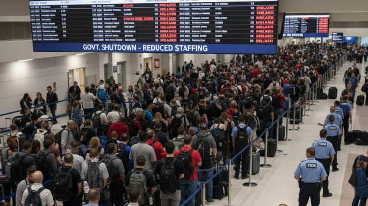 Haos pe aeroporturile din SUA: sute de zboruri sunt anulate vineri din cauza shutdown-ului guvernamental