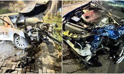 VIDEO Grav accident rutier cu implicarea unui taxi, în capitală