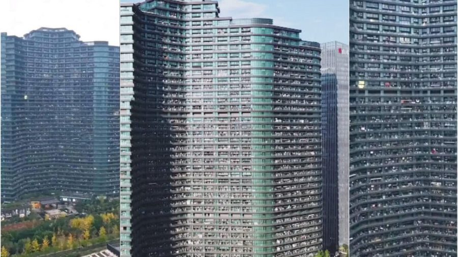 „Un stup uman” în China: clădirea-gigant care adăpostește mai mulți oameni decât unele orașe