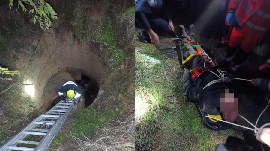 Un bărbat nevăzător de 68 de ani, căzut într-o groapă la Căușeni. Pompierii l-au salvat
