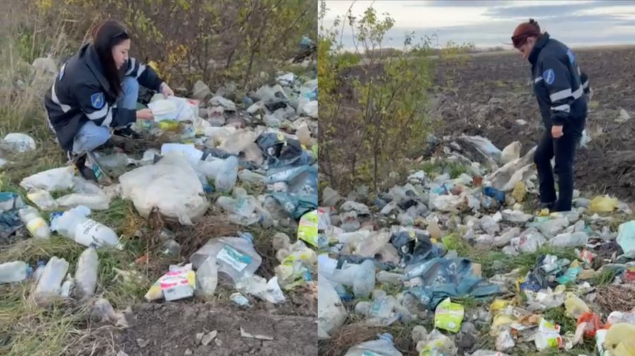 Gunoiște apărută peste noapte la Ocnița. Vinovatul va fi tras la răspundere