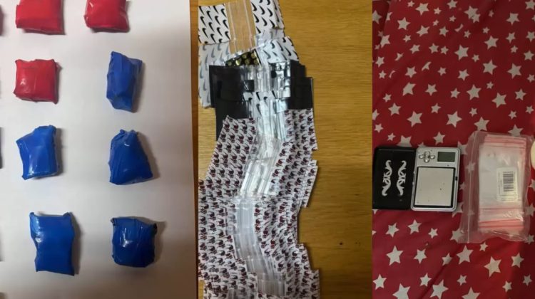 VIDEO Curieri de substanțe ilegale, prinși în flagrant la Buiucani. Câte pachețele aveau asupra lor