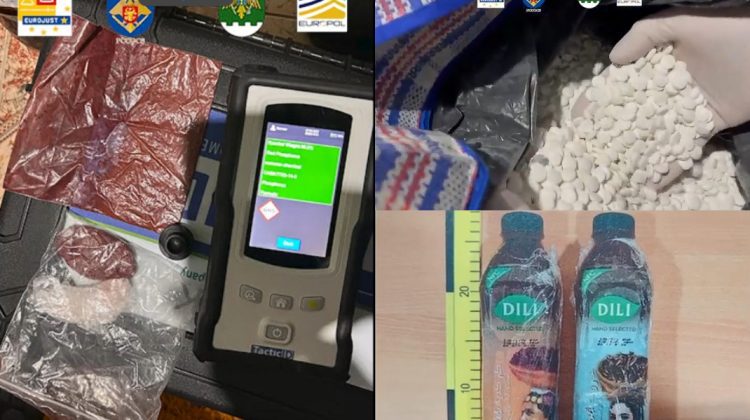 Amfetamină de milioane, fabricată în laboratoare clandestine din Moldova, Polonia și Ungaria: 16 reținuți